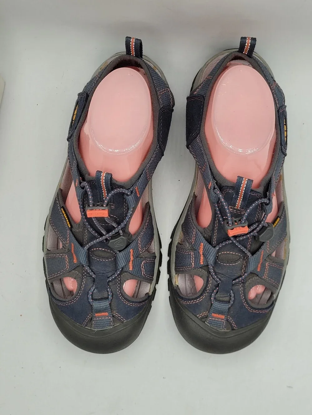 KEEN Womens Newport Sandal - Navy with Coral Size 9.5
